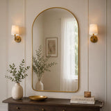 Soft Arch Wall Mirror- Gold