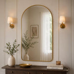 Soft Arch Wall Mirror- Gold