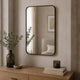 Organic Edge Wall Mirror- Brown
