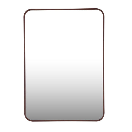 Organic Edge Wall Mirror- Brown