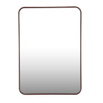 Organic Edge Wall Mirror- Brown