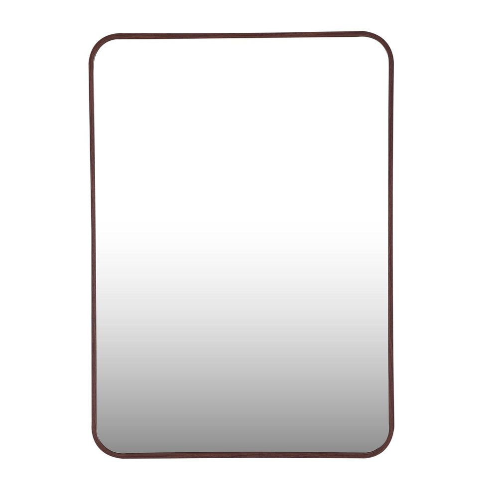 Organic Edge Wall Mirror- Brown