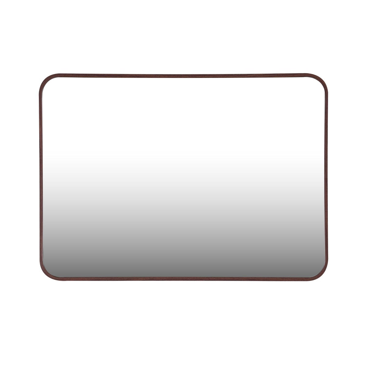 Organic Edge Wall Mirror- Brown