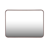 Organic Edge Wall Mirror- Brown