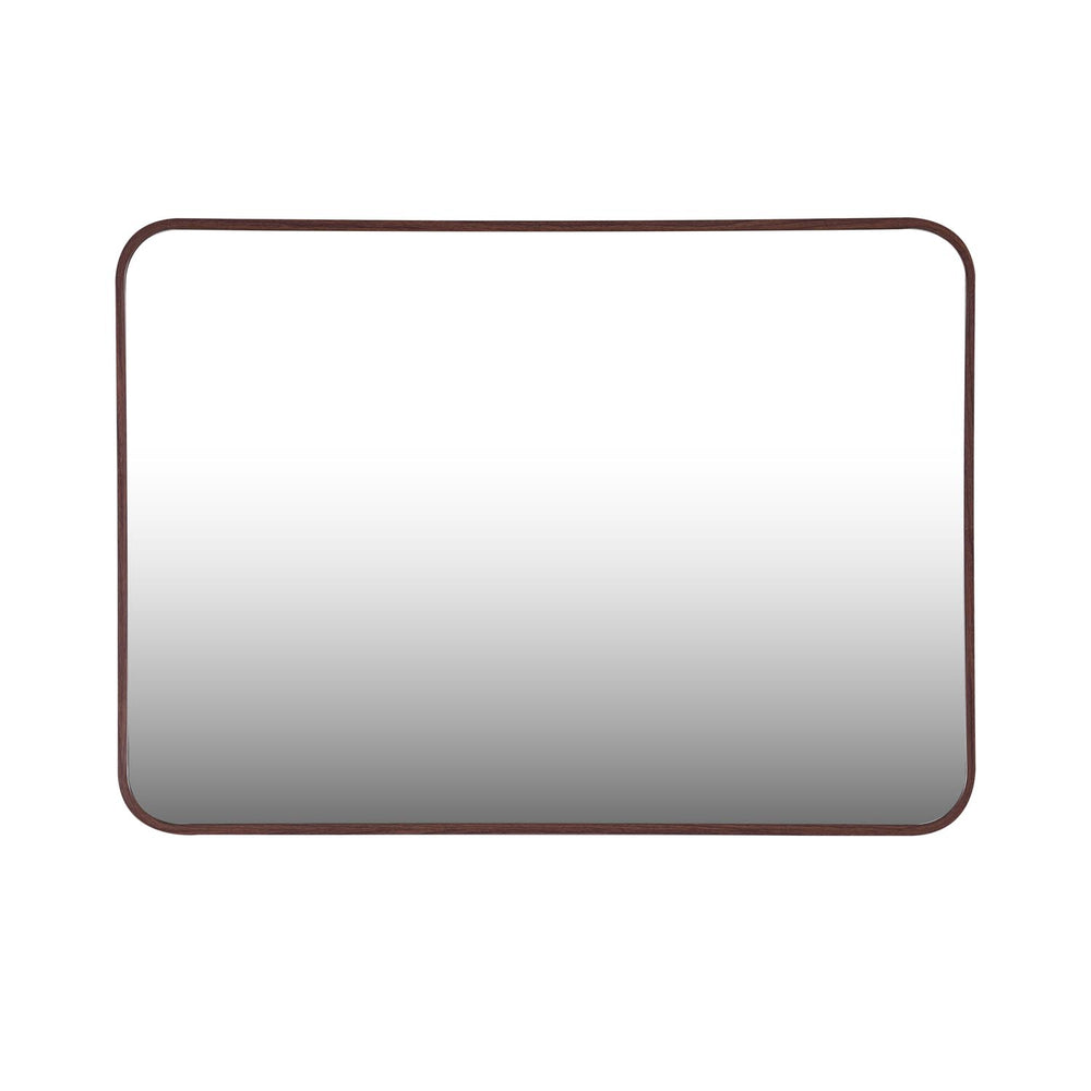 Organic Edge Wall Mirror- Brown