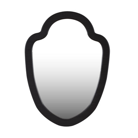 Decorative Shield Wall Mirror- Black