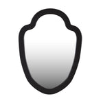 Decorative Shield Wall Mirror- Black