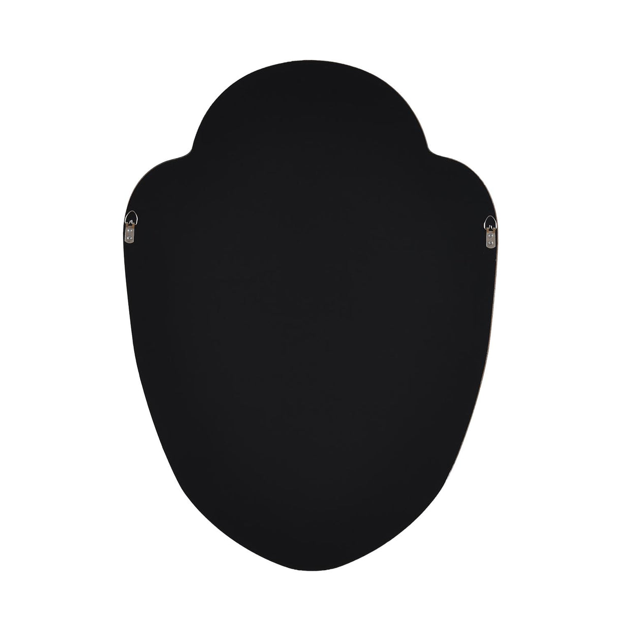 Decorative Shield Wall Mirror- Black
