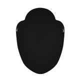 Decorative Shield Wall Mirror- Black
