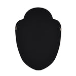 Decorative Shield Wall Mirror- Black