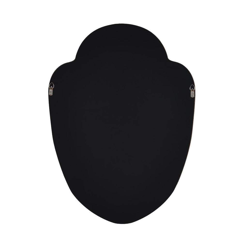 Decorative Shield Wall Mirror- Black