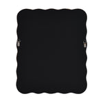 Wavy Rectangular Wall Mirror- Black
