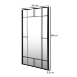 Minimal Grid Wall Mirror- Black