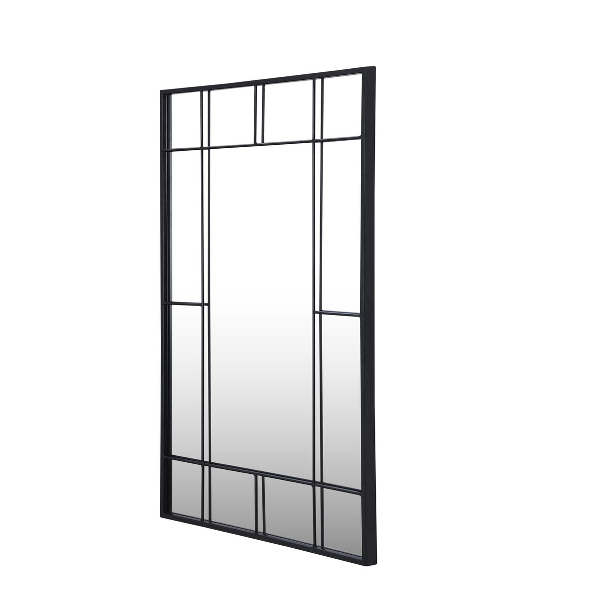 Minimal Grid Wall Mirror- Black