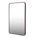 Organic Edge Wall Mirror- Brown