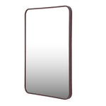 Organic Edge Wall Mirror- Brown