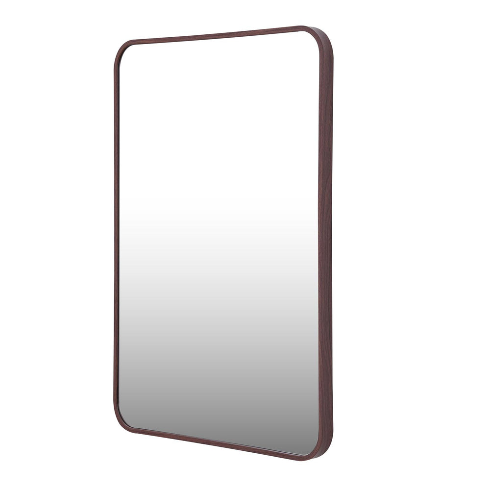 Organic Edge Wall Mirror- Brown