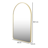 Soft Arch Wall Mirror- Gold