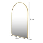 Soft Arch Wall Mirror- Gold