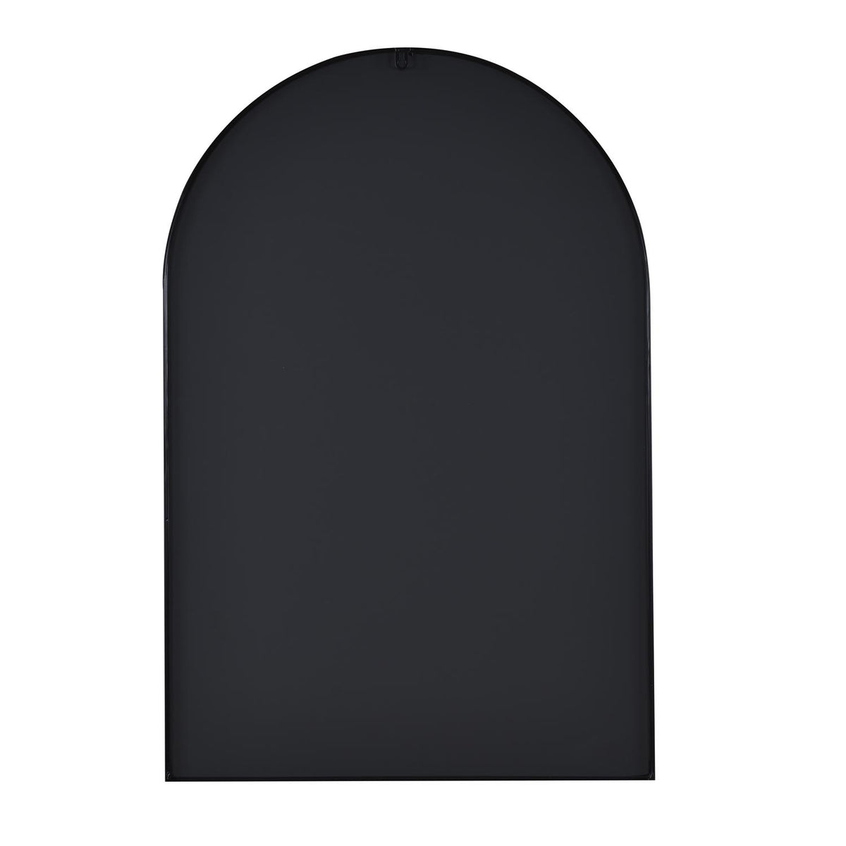 Decorative Arched Grid Wall Mirror - Black