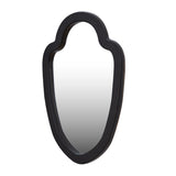 Decorative Shield Wall Mirror- Black