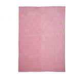 Jacquard Geometric Polyester Single Blanket- Pink