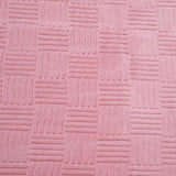 Jacquard Geometric Polyester Single Blanket- Pink