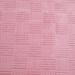 Jacquard Geometric Polyester Single Blanket- Pink