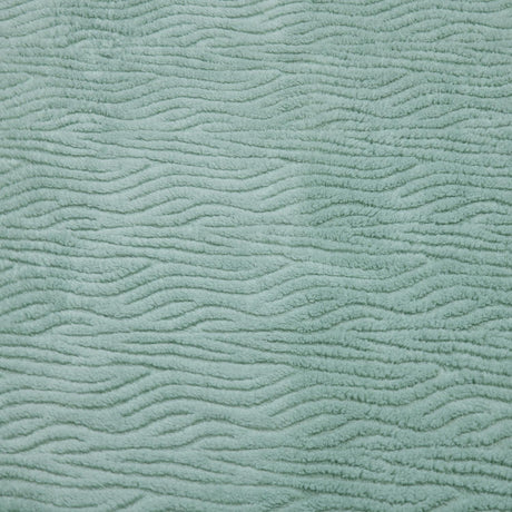 Jacquard Waves Polyester Single Blanket- Green