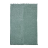 Jacquard Waves Polyester Single Blanket- Green
