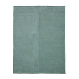 Jacquard Waves Polyester Double Blanket- Green