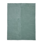 Jacquard Waves Polyester Double Blanket- Green
