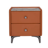 Lynn Upholstered Night Stand- Clay