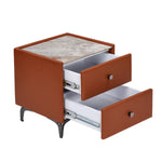 Lynn Upholstered Night Stand- Clay