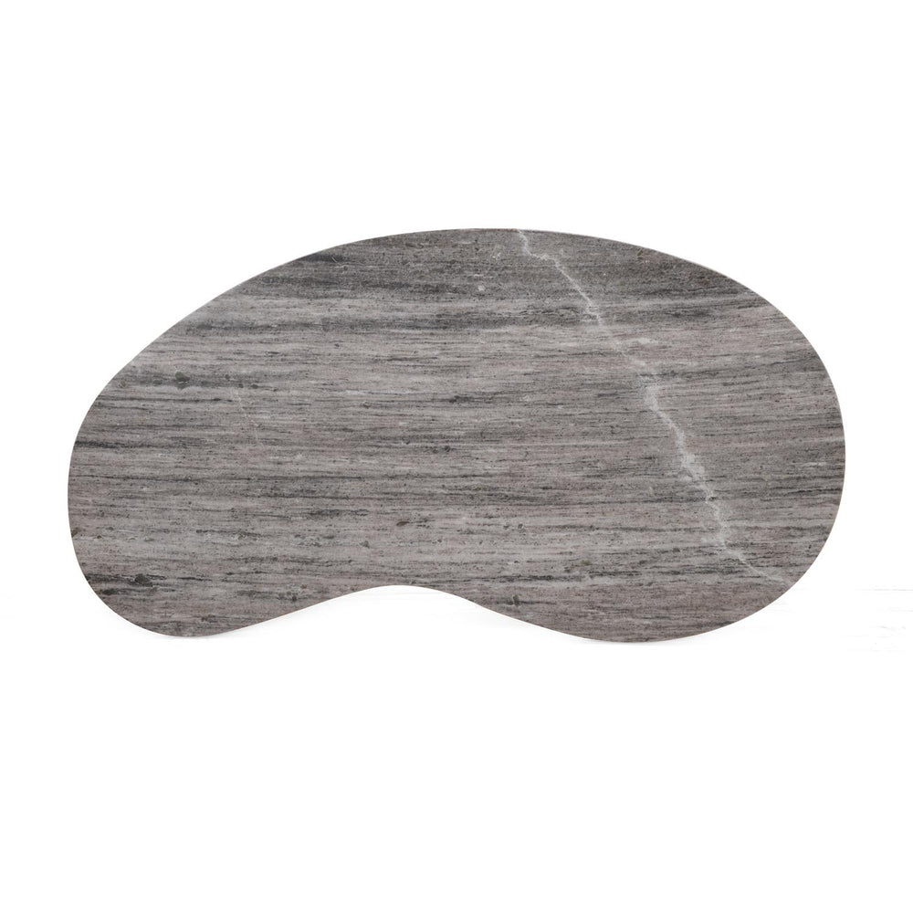 Orbis Marble Top Center Table Set of 2- Walnut