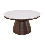 Mura Marble Top Center Table- Bronze