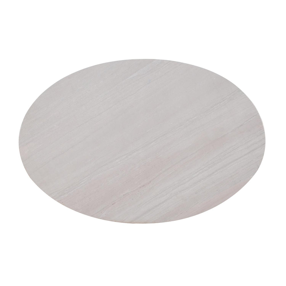 Mura Marble Top Center Table- Bronze