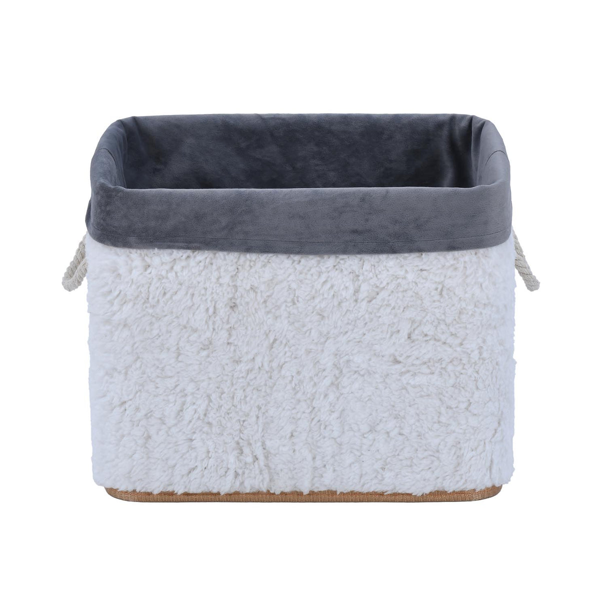 Plush Bamboo and Polyester Organiser Cover- White