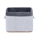 Plush Bamboo and Polyester Organiser Cover- White
