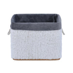 Plush Bamboo and Polyester Organiser Cover- White