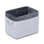 Plush Bamboo and Polyester Organiser Cover- White