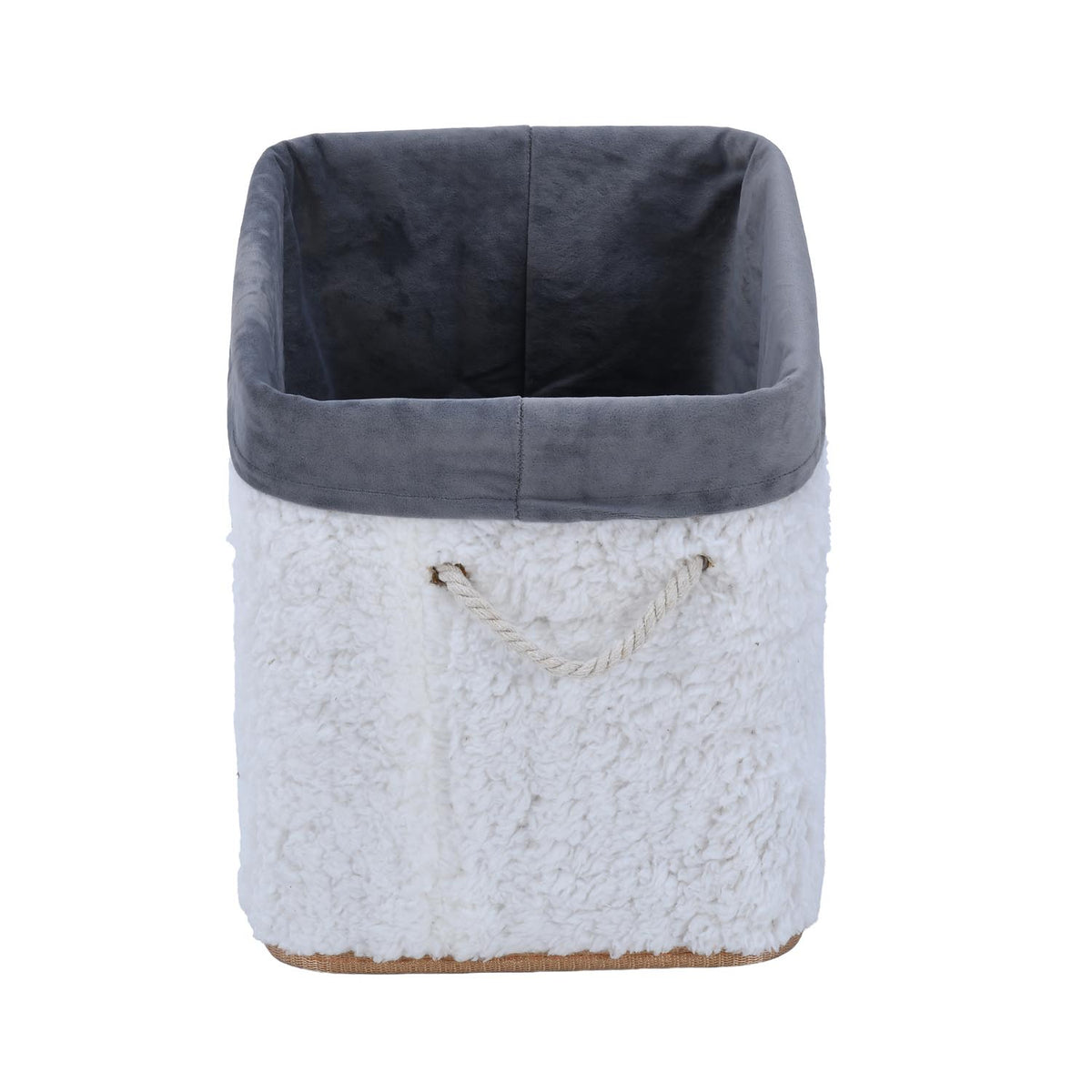 Plush Bamboo and Polyester Organiser Cover- White
