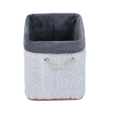 Plush Bamboo and Polyester Organiser Cover- White