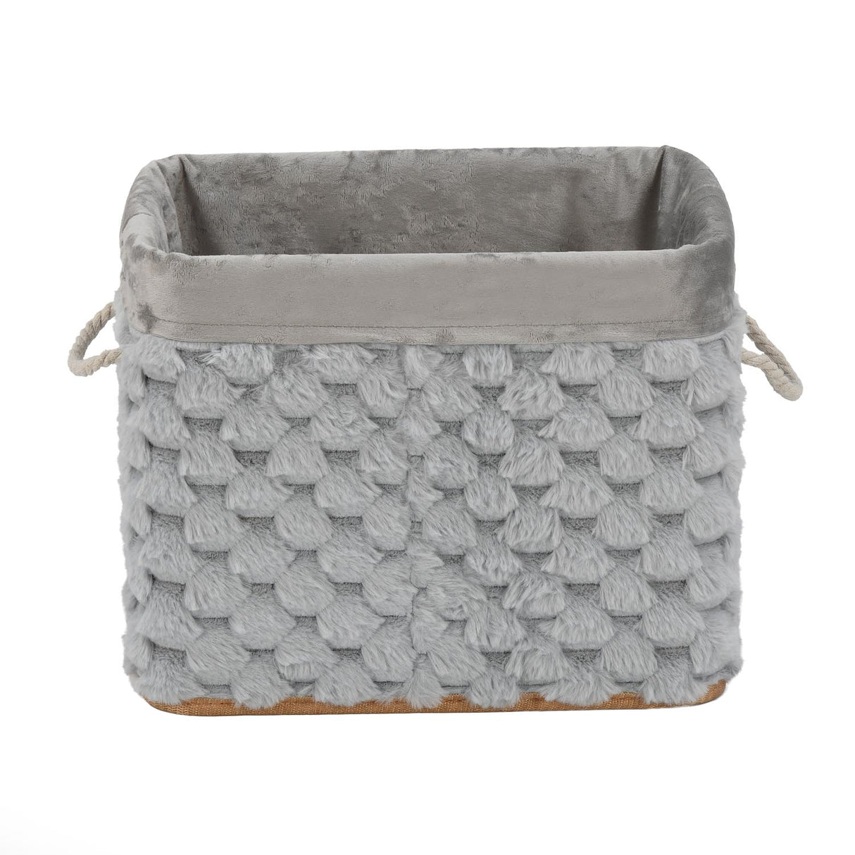 Diamond Pattern Bamboo and Polyester Organiser Cover- Grey