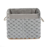 Diamond Pattern Bamboo and Polyester Organiser Cover- Grey