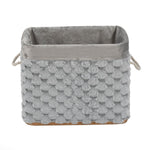 Diamond Pattern Bamboo and Polyester Organiser Cover- Grey