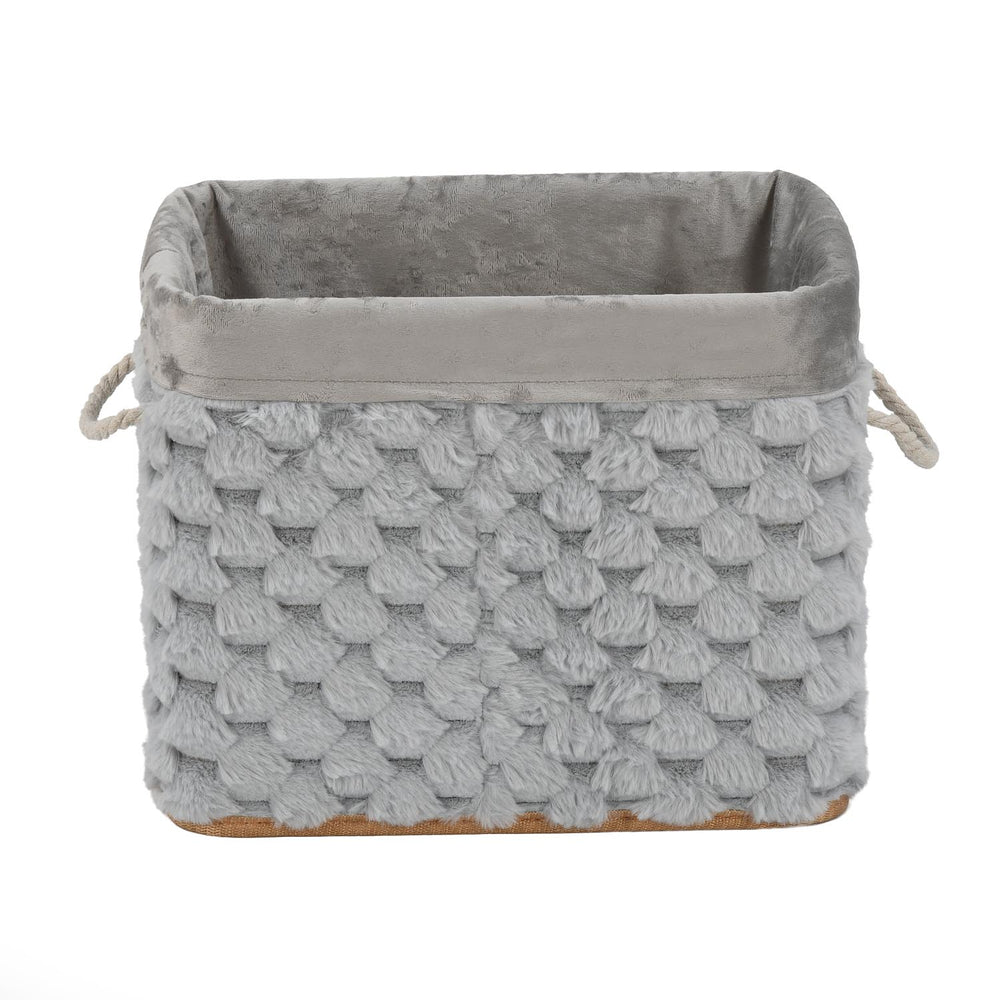Diamond Pattern Bamboo and Polyester Organiser Cover- Grey