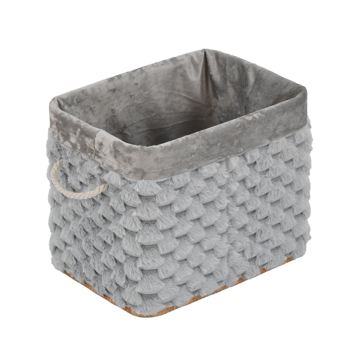 Diamond Pattern Bamboo and Polyester Organiser Cover- Grey