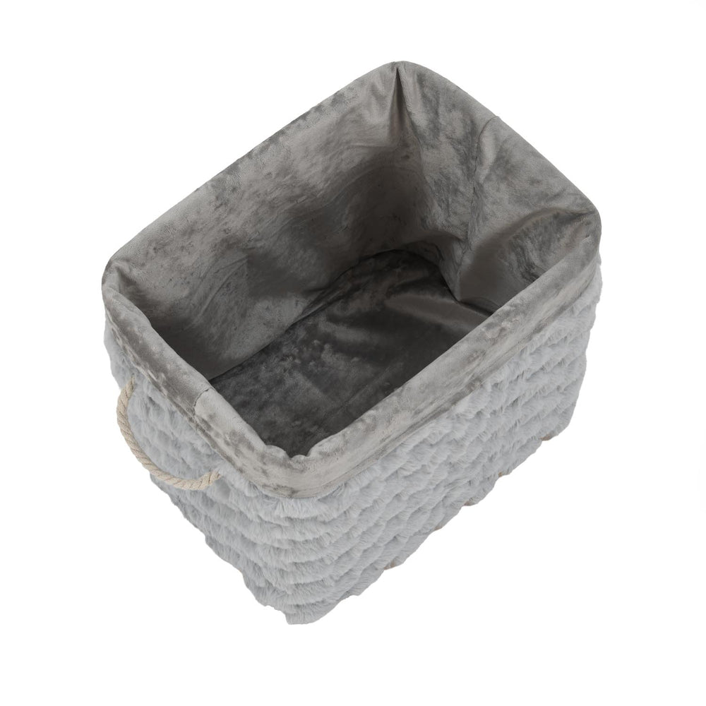 Diamond Pattern Bamboo and Polyester Organiser Cover- Grey