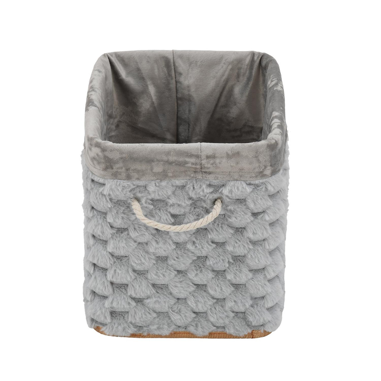 Diamond Pattern Bamboo and Polyester Organiser Cover- Grey